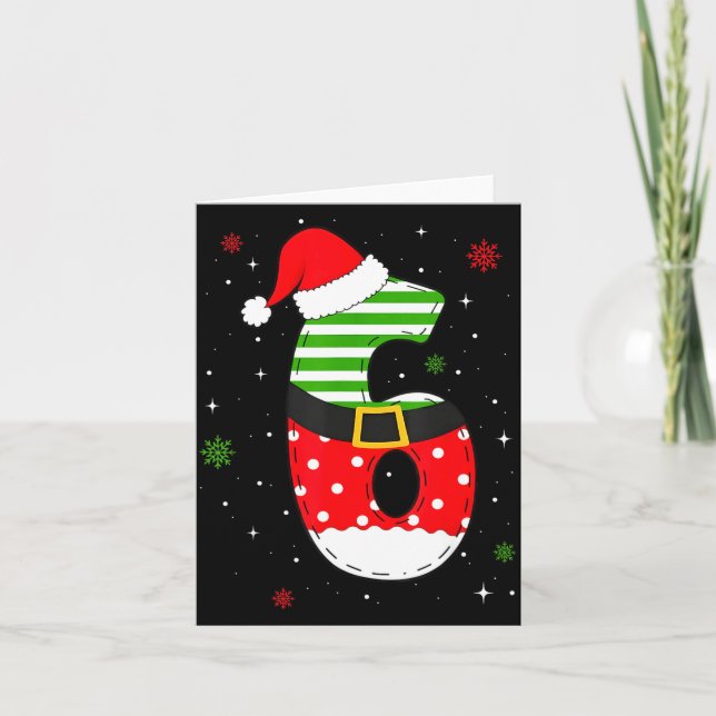 Carte Six Seven Matching 67 Christmas Santa Hat Meme Gen (Devant)