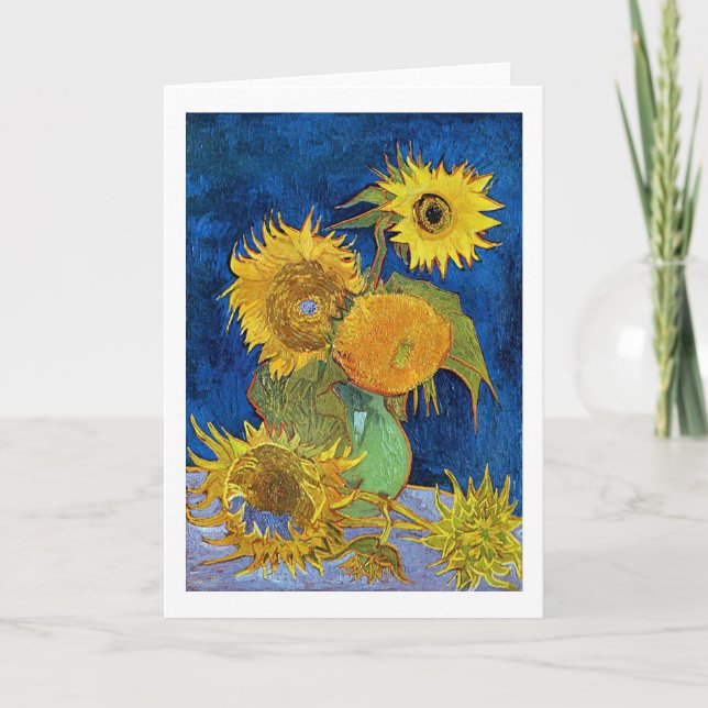 Carte Six tournesols, Van Gogh (Devant)