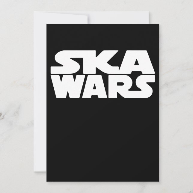 Carte Ska Wars Reggae Dub Step Club Musique Dance T-Shir (Devant)
