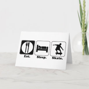 Carte skateboard de sommeil mangé