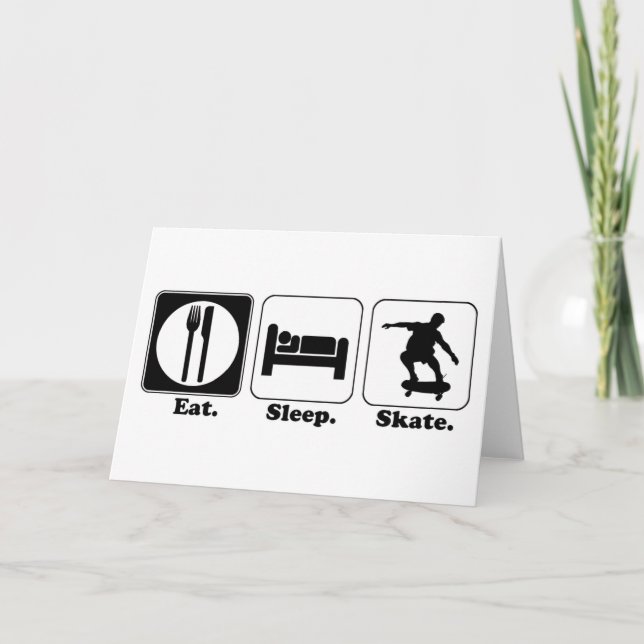 Carte skateboard de sommeil mangé (Devant)