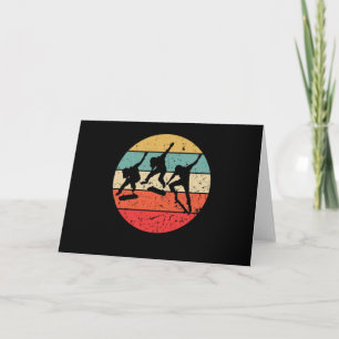 Carte Skateboarding - Vintage Retro Skateboarder