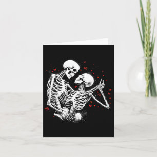 Carte Skeleton Couple pour la Saint Valentin d'Halloween