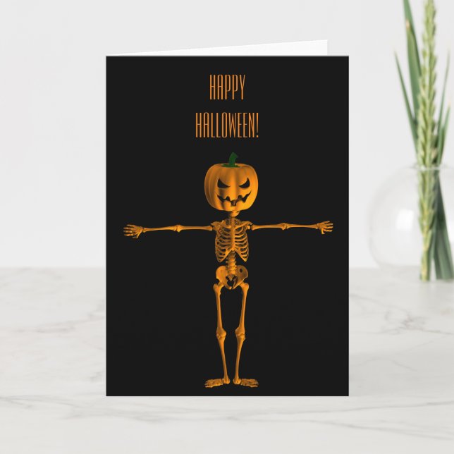 Carte Skeleton Dancing Deuxième position Flat (Devant)