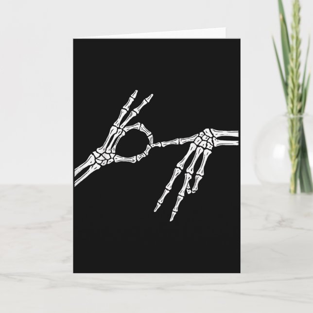 Carte Skeleton Hands Six Seven 6 7 Halloween Costume Men (Devant)