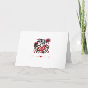 Carte Skeleton Mains Valentines Classic de la journée