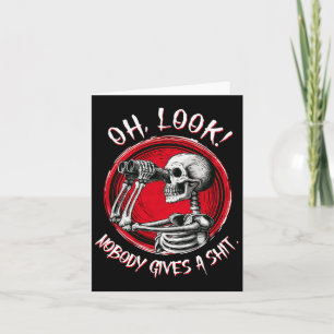 Carte Skeleton Oh Look Personne Ne Donne Une Drôle Hallo
