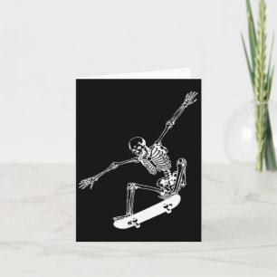 Carte Skeleton Skateboard Skateboard Halloween Skateboar