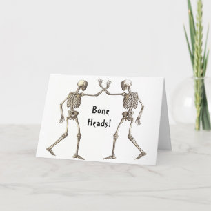 Carte Skeletons de tête d'os
