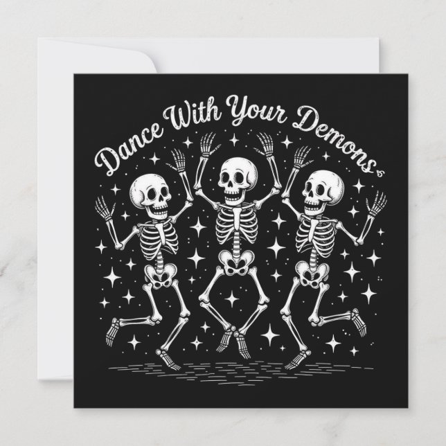 Carte Skeletons d'Halloween (Devant)