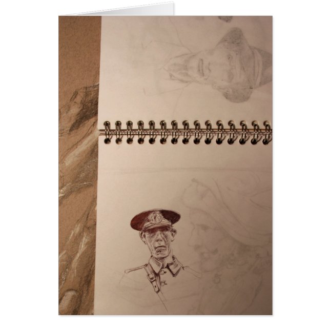 Carte Sketbook Soldat Russe (Devant)