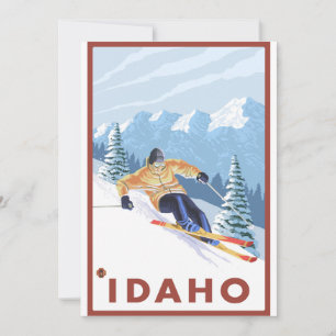 Carte Ski De Neige En Aval - Idaho