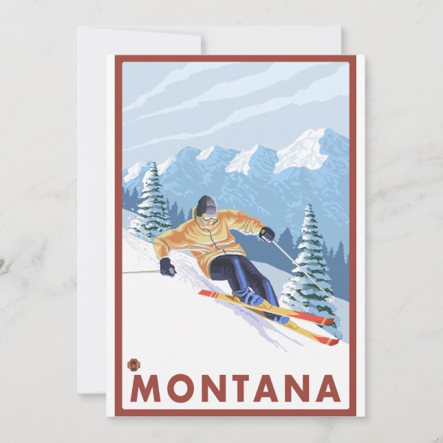 Carte Ski de neige - Montana (Devant)