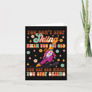 Carte Ski Les Sports D'Hiver De L'Amour Vous Devez Vieil