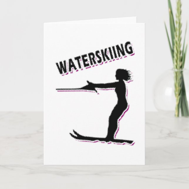 Carte Ski Nautique Pour Les Femmes Hobby De Sports Nauti (Devant)
