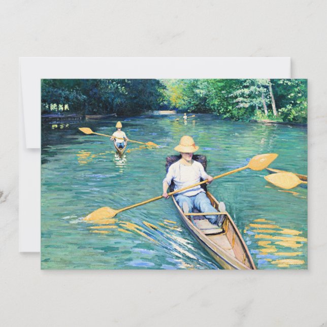 Carte Ski, oeuvre de Gustave Caillebotte, (Devant)