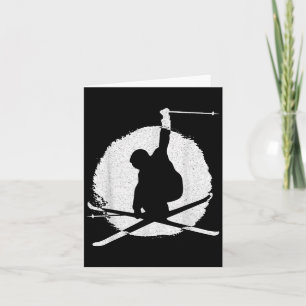 Carte Ski Rétro - Ski Vintage, Amateur De Ski, Cold W