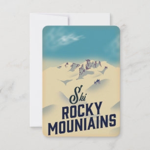 Carte Ski Rocky Mountains USA