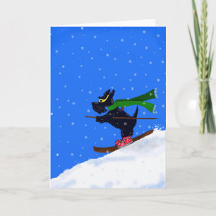 Carte Ski Scottie (Blank Inside) 
