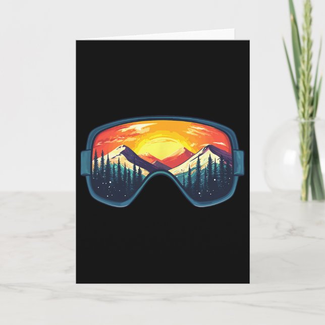 Carte Ski Snowboard Ski Montagnes  (Devant)