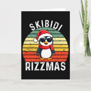Carte Skibidi Rizzmas Bonhomme de Neige Charisme Enfant