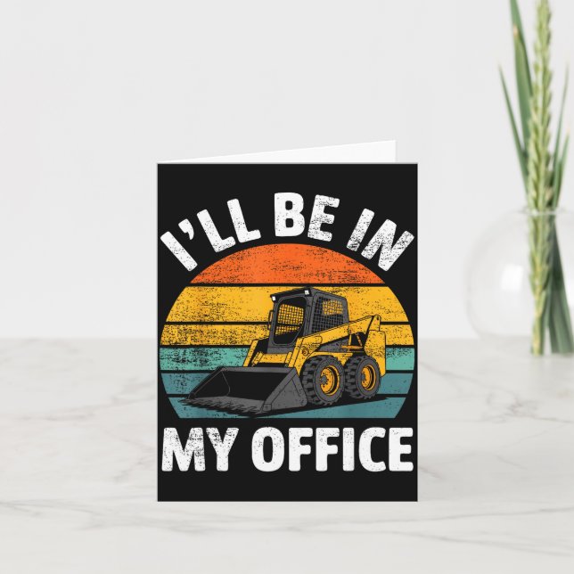 Carte Skid Steer Operator Construction Heavy Equipment J (Devant)