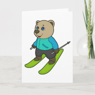 Carte Skieur de fond ours