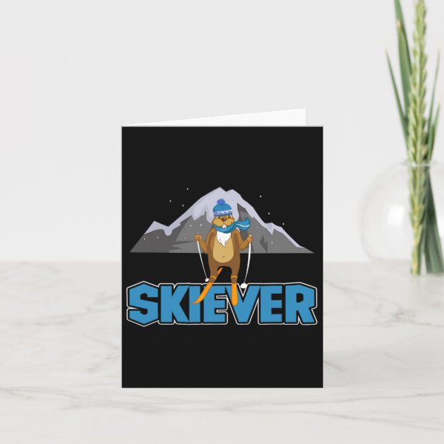Carte Skiever Ski de fond Sports d'hiver Biathlo (Devant)
