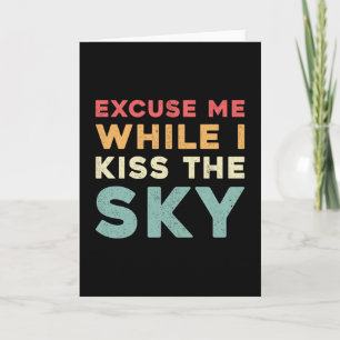Carte Skydiver Excusez-Moi Pendant Que J'Embrasse Le Cie