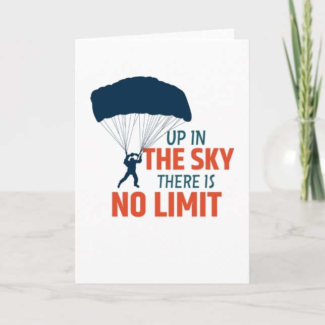 Carte Skydiver Skydiver Parachute (Devant)