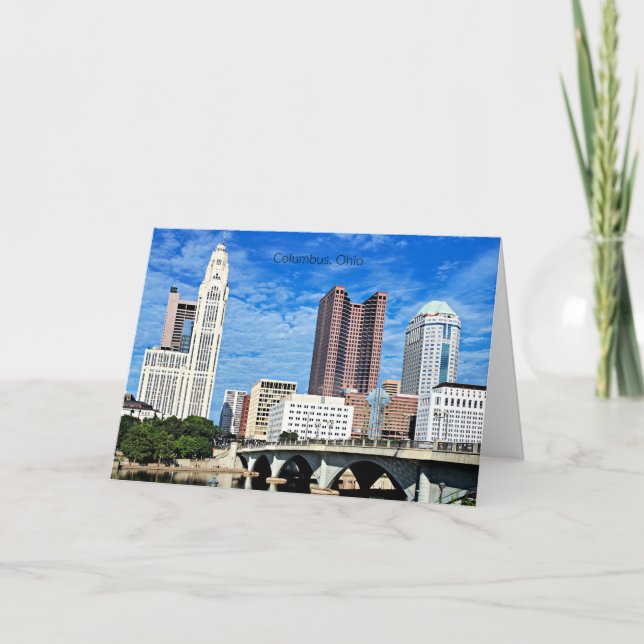 Carte Skyline de Columbus, Ohio (Devant)