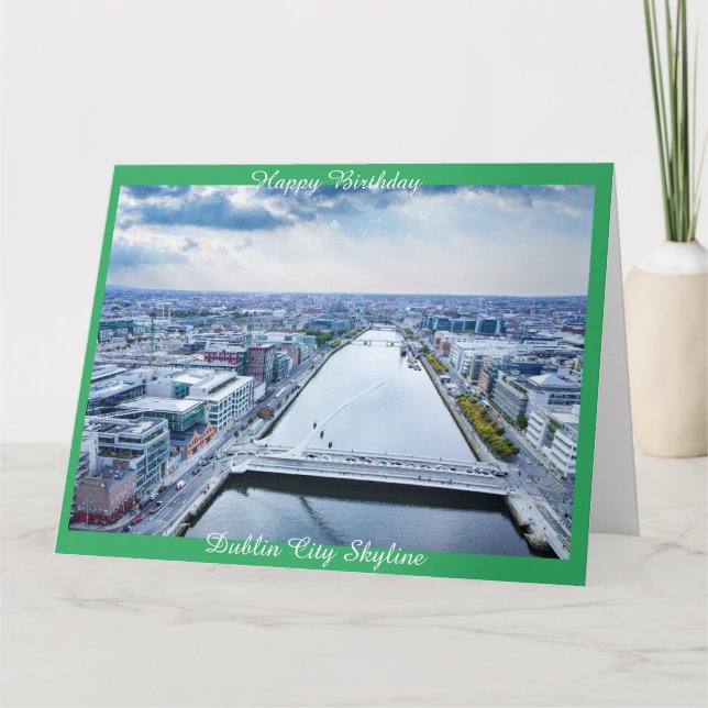 Carte Skyline de Dublin (Devant)