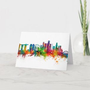 Carte Skyline de Singapour