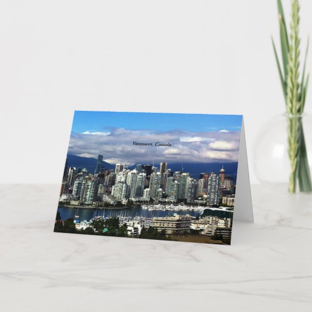 Carte Skyline de Vancouver, Canada (Devant)