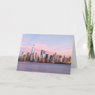 Carte Skyline du soir de New York