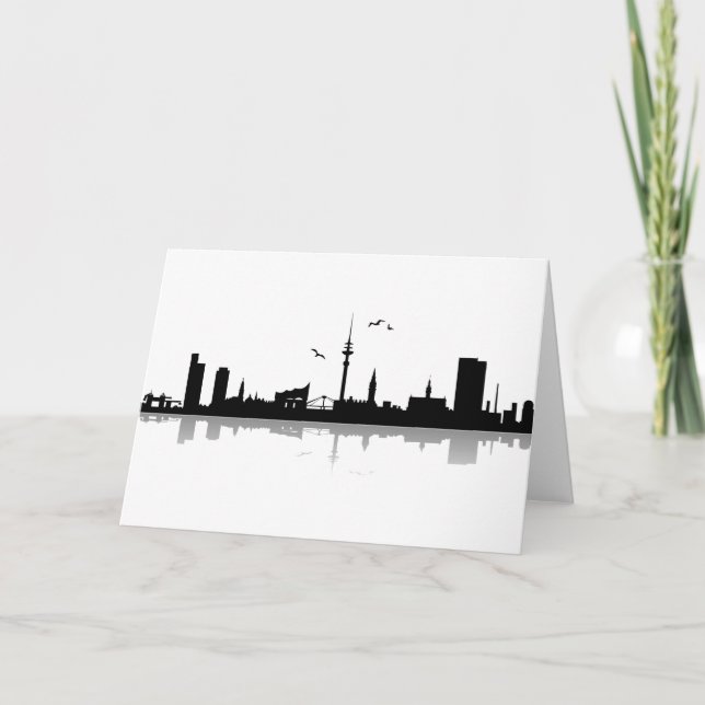 Carte Skyline Hambourg (Devant)