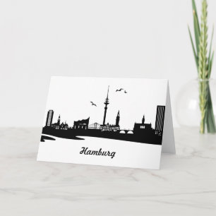 Carte Skyline Hamburg