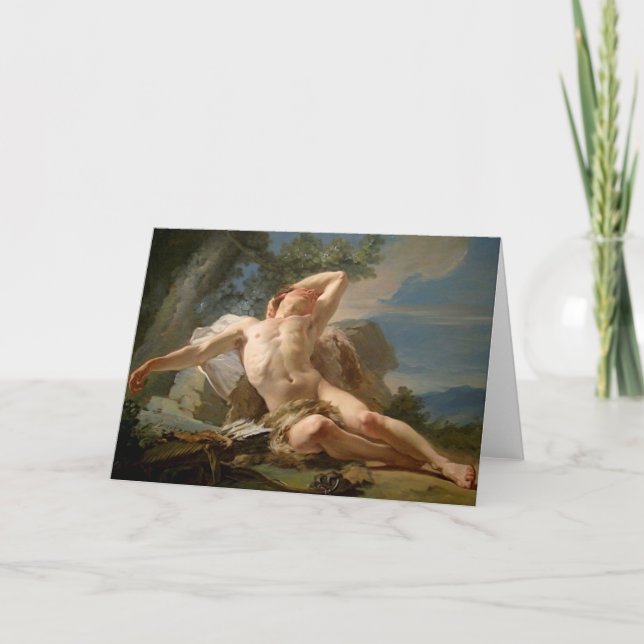 Carte Sleeping Endymion Fine Art Greetings Card (Devant)