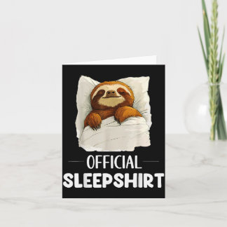 Carte Sleepshirt Cute Sleeng Sloth Animal Lovers Pajama 