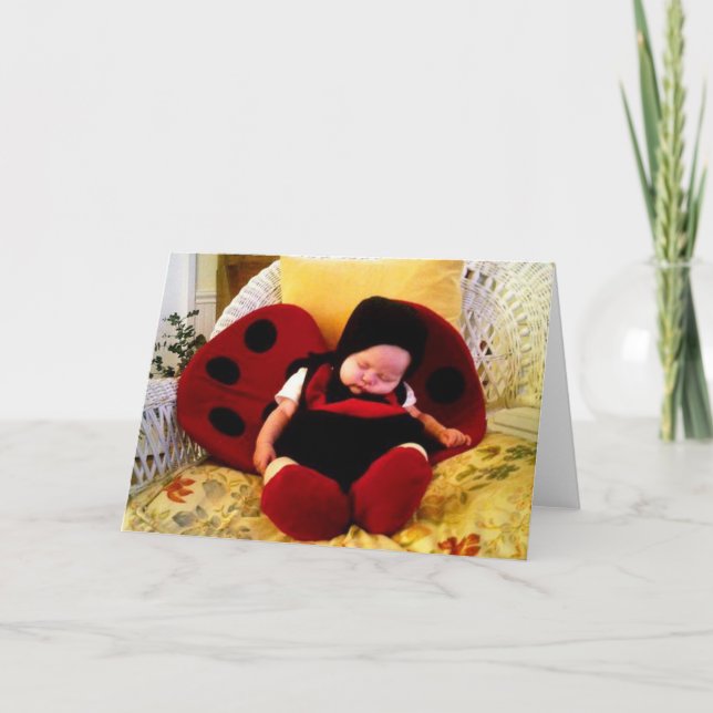 Carte Sleepy coccinelle (Devant)