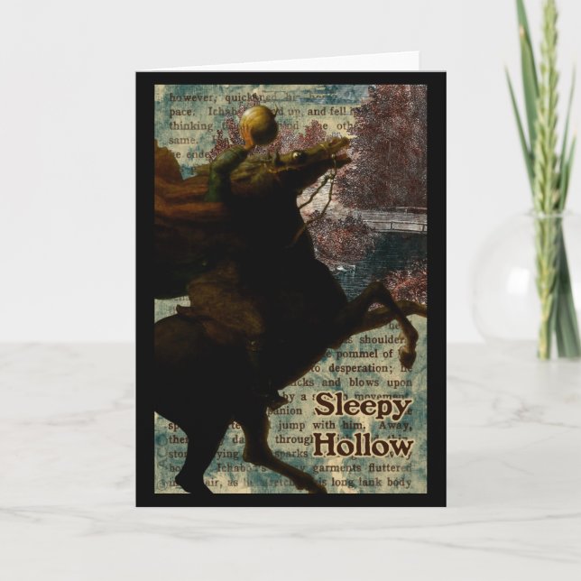 Carte Sleepy Hollow Horseman sans tête (Devant)