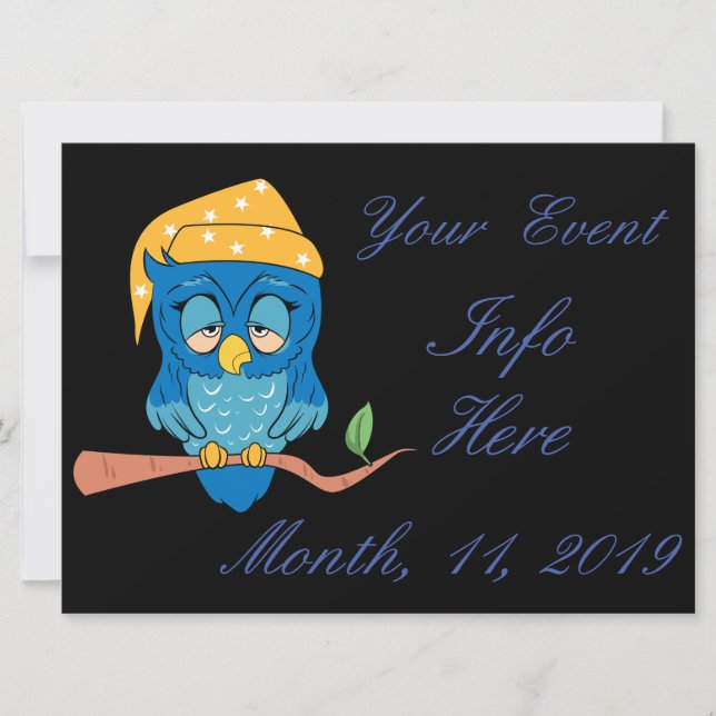 Carte Sleepy Owl Thunder_Cove Classic (Devant)