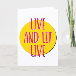 Carte Slogan de récupération d'anniversaire de Vivre et