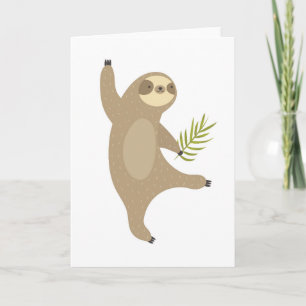 Carte Sloth Dancing Pourquoi Pas ?