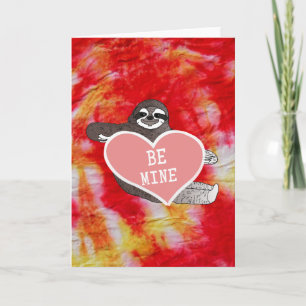 Carte Sloth Valentine's Day Be Mine