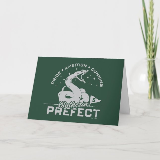 Carte SLYTHERIN™ - Badge Préfet (Devant)