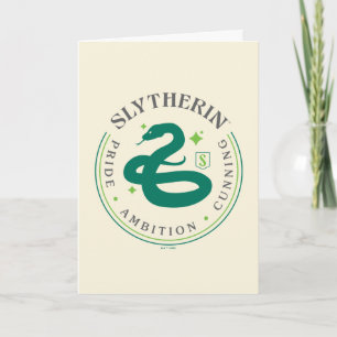 Carte SLYTHERIN™ Insigne de fierté de la Maison du serpe