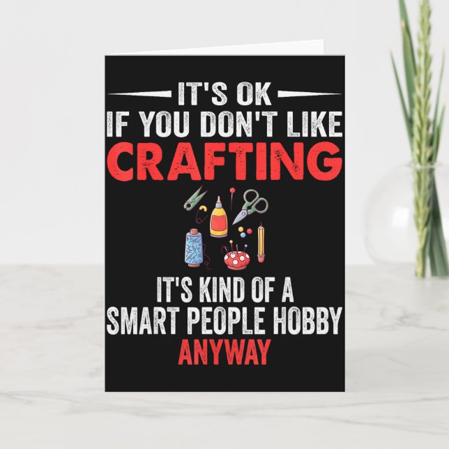 Carte Smart People Hobby Crafting - Funny Crafters  (Devant)