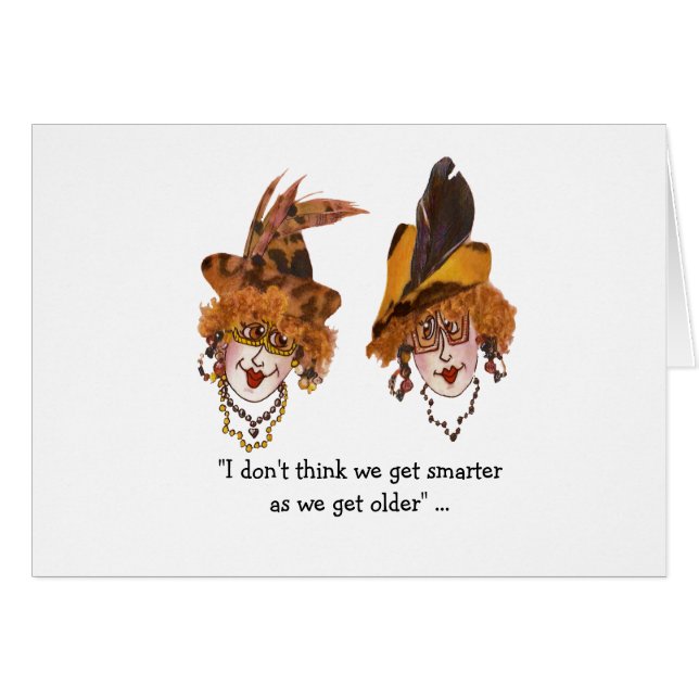 Carte Smart Whimsical Ladies (Devant horizontal)