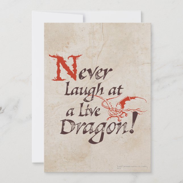 Carte SMAUG™ - Ne Riez Jamais À Un Dragon En Direct (Devant)